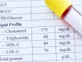 Wyniki lipidogramu wskazują na dyslipidemię: cholesterol 175, trójglicerydy 40, HDL-C 89, LDL-C 76 mg/dL.