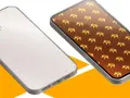 Eleganckie etui na telefon realme 7 z motywem złotych koron.
