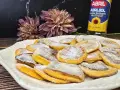 Deliciosas rodajas de calabaza al horno, espolvoreadas con azúcar glas. Un postre casero perfecto.