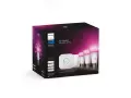 Philips Hue-paket med brygga, dimmer och tre färgade ljus. Styr belysningen enkelt, även med en Philips Hue timer.