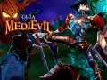 Guía MediEvil PS4: un caballero esquelético con armadura lucha contra zombis en un cementerio espeluznante.