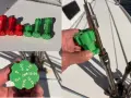 3D printed abs resin tools for adjusting turnbuckles on a sailboat.