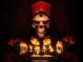 Diablo 2 Resurrected na PS4: przerażająca czaszka w czerwonej szacie, otoczona płomieniami i mrocznymi symbolami.