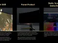Bild zeigt Funktionen zum Schutz von OLED-Displays vor Einbrennen: Pixel Shift, Panel Protect und Static Screen Detection.