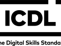 Logo ICDL, che sta per "eCDL cos'è", con lo slogan "The Digital Skills Standard".