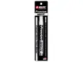 Rotulador blanco "Premium WHITE" de UMARK con punta de bala de 2mm, en su empaque.