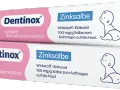 Zwei Tuben Dentinox Zinksalbe gegen Windeldermatitis. Ideal für den empfindlichen Intimbereich.