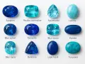 Dodici gemme blu, dal zaffiro al lapis lazuli, esplorano il **pietra blu significato**.