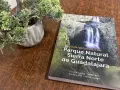 Guía geológica del Parque Natural Sierra Norte de Guadalajara, con una cascada en la portada.