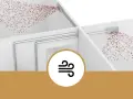 Illustrazione che mostra come funziona la stufa a pellet: il calore viene diffuso nell'ambiente tramite bocchette, creando un flusso d'aria.