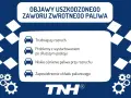Objawy uszkodzonego zaworu zwrotnego paliwa: trudniejszy rozruch, problemy z odpalaniem po postoju, niskie ciśnienie paliwa, zapowietrzenie układu.