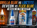 Gorilla Glue, Loctite, Devcon, and Flex Glue are compared for their strength. This image showcases products that offer the strongest glue for resin repairs.