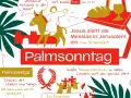 Jesus zieht auf einem Esel nach Jerusalem ein. Der Text beschreibt den Palmsonntag 2026, Palmzweige und Palmprozessionen.