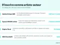 Les étapes pour devenir artiste-auteur : inscription INPI, création de l'espace URSSAF artiste, choix du régime fiscal et option MDA.