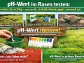 Rasen-pH-Wert 7 ist ideal. Ein Teststreifen zeigt den Wert an. Kalken nur bei Bedarf.