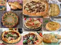 Varie torte salate con pasta sfoglia: con verdure, carne e formaggio, perfette per ogni occasione.