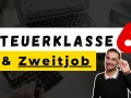 Steuerklasse 6 und Zweitjob: Ein Mann mit Brille erklärt die Steuerklasse 6, während im Hintergrund ein Taschenrechner und Formulare liegen.