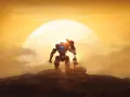 Pilot i jego Tytan na skalistym pustkowiu pod wielkim, żółtym słońcem. Zapowiedź Titanfall 3.