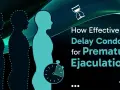 Silhouettes of men, hourglass, stopwatch. Czy prezerwatywy przedłużające stosunek mają skutki uboczne?