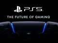 El mando DualSense de PS5, iluminado con un brillo azul, anuncia el futuro de los videojuegos en un PlayStation Showcase.