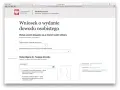Wniosek o dowód dla dziecka online. Formularz na obywatel.gov.pl wymaga podania powodu ubiegania się o dowód i dodania zdjęcia.