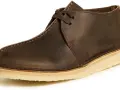 Scarpa desert boot in pelle marrone scuro, con lacci e suola in para. I clarks come calzano sono un classico intramontabile.