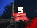 Descubre 5 curiosidades del francés que te sorprenderán. La Torre Eiffel y el Arco del Triunfo de París son el telón de fondo.