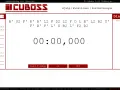 En rubiks kub timer visar en tid på 00:00,000. Bredvid syns en lista med tider och en sekvens av drag.