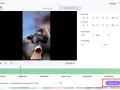 GIF-Datei wird erstellt. Ein Mann mit Kamera und ein Popcat-Meme sind zu sehen.