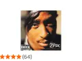 Cover von "2Pac Greatest Hits" mit dem Rapper und seiner Musik.