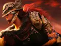 Guerrera con armadura dorada y cabello rojo, lista para la batalla en Elden Ring PS4.