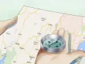 Mani che tengono una mappa e una bussola, per capire cos'è l'orienteering e come orientarsi.