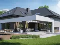 Nowoczesny dom z tarasem i ogrodem, idealny do wypoczynku. To jedna z wielu inspirujących realizacji homekoncept 28.