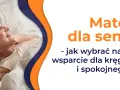 Uśmiechnięta seniorka śpi spokojnie. Dowiedz się, jak dobrać materac do łóżka, by zapewnić wsparcie kręgosłupa.