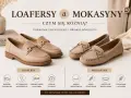 Porównanie rodzajów butów damskich: eleganckie loafersy z klamrą i wygodne mokasyny z kokardką.