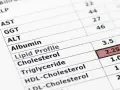 Wynik lipidogramu: cholesterol 2.25, trójglicerydy 1.0. Norma trójglicerydów jest kluczowa dla zdrowia.