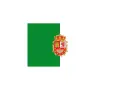 Zielona flaga z herbem, symbolizująca Fuerteventurę.