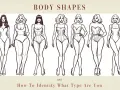 Illustrazioni di diverse forme del corpo femminile, per aiutarti a capire che fisico ho.