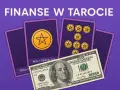Karty tarota z pentaklami i banknot 100 dolarów. Symbolizuje to bogactwo i stabilność finansową, jak w karcie 9 pentakli.