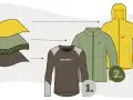 Schichtenprinzip Kleidung: Basis-, Isolations- und Wetterschutzschicht. So bleibst du bei jeder Aktivität warm und trocken.