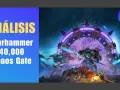 Análisis de Warhammer 40,000: Chaos Gate. Marines espaciales luchan contra el Caos cerca de un portal púrpura.