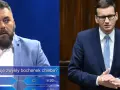 Uczestnik teleturnieju pyta, po ile chleb milionerzy. Obok polityk w garniturze.