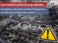 Defekte Zylinderkopfdichtung: Ein Mechaniker hält die alte Dichtung. Informieren Sie sich über Symptome, Ursachen und die Kosten für den Zylinderkopfdichtung wechseln.