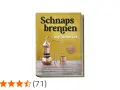 Buchcover "Schnaps brennen für Anfänger" mit Kupfer-Destillierkolben. Enthält Anleitungen und Rezepte zum Schnaps brennen.