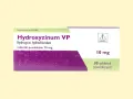 Opakowanie leku Hydroxyzineum VP, zawierające 30 tabletek powlekanych po 10 mg.