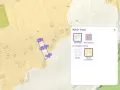 Mapa z zaznaczoną działką i opcjami wyboru warstw, w tym "Tereny budowlane", pomoże sprawdzić, jak sprawdzić czy działka jest budowlana.