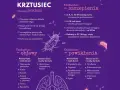Krztusiec - objawy u dorosłych to uporczywy kaszel. Infografika przedstawia też szczepienia i powikłania.