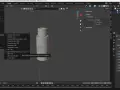 Wybieranie opcji "Motion Capture (.bvh)" z menu "Export" w programie Blender, aby zapisać plik stp.
