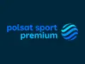 Logo Polsat Sport Premium z niebieską kulą.