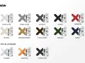 Paleta kolorów fug epoksydowych i metalizowanych. Jaka fuga? Biała, szara, kremowa, beżowa, drewnopodobna, czekoladowa, karmazyn, pudrowy róż, kobalt, niebieska, złota, srebrna, miedziana, czarny onyks.